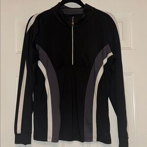 Bolle’ High Performance Quarter-Zip Jacket L Black Gray Pullover Athletic